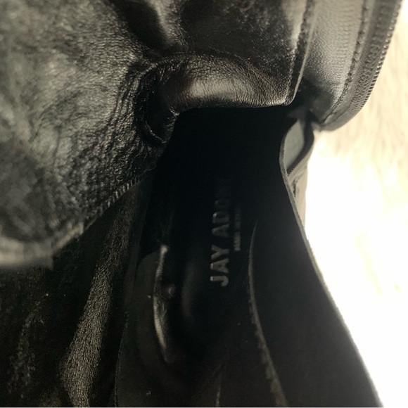 JAY ADONI BLACK PLATFORM BOOTS - Picture 8 of 9